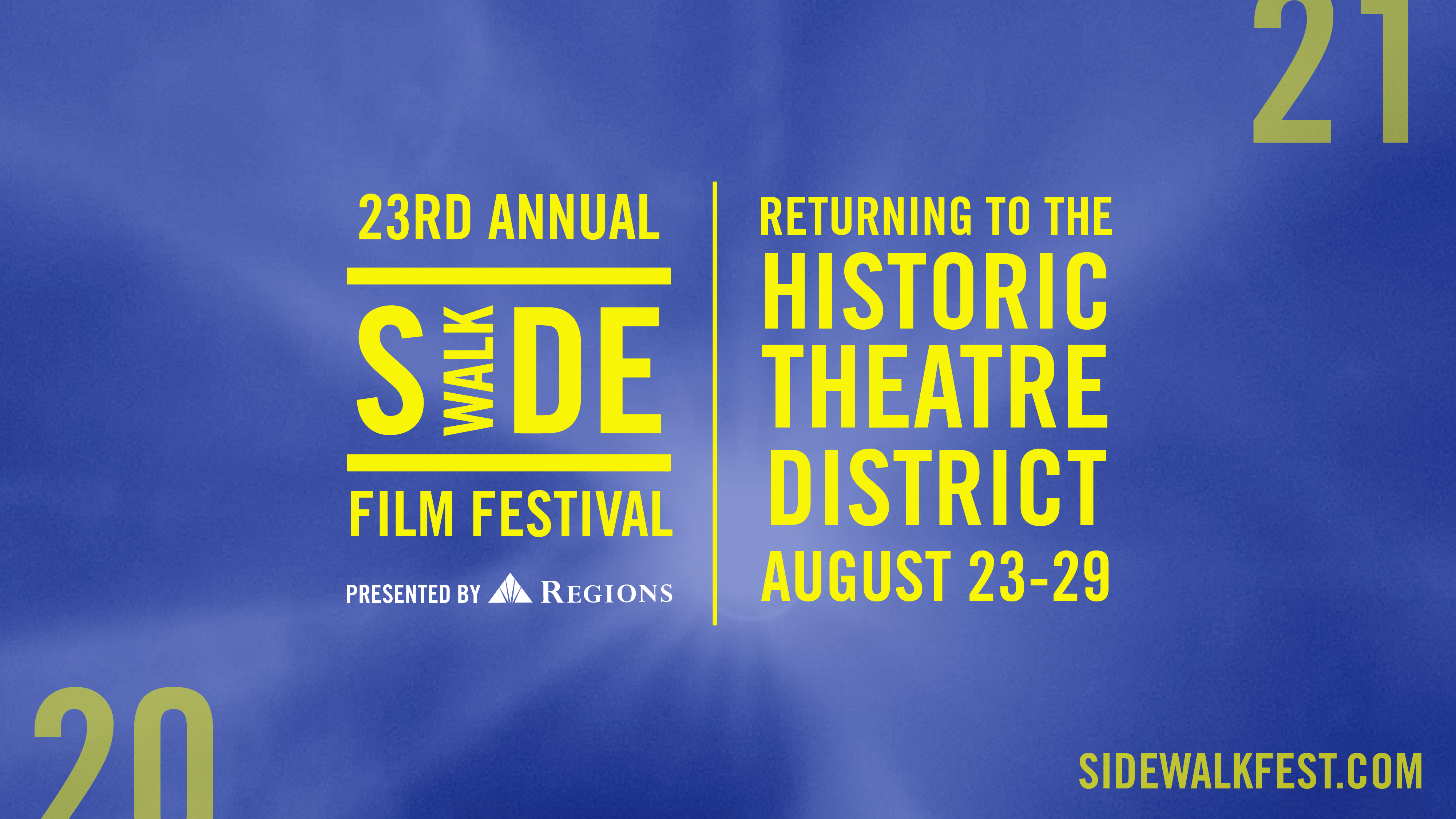 Announcing the 23rd Annual Sidewalk Film Festival Presented by Regions Bank