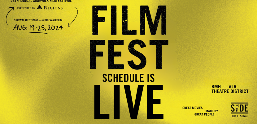 The 26th Annual Sidewalk Film Festival presented by Regions Bank Lineup Announced