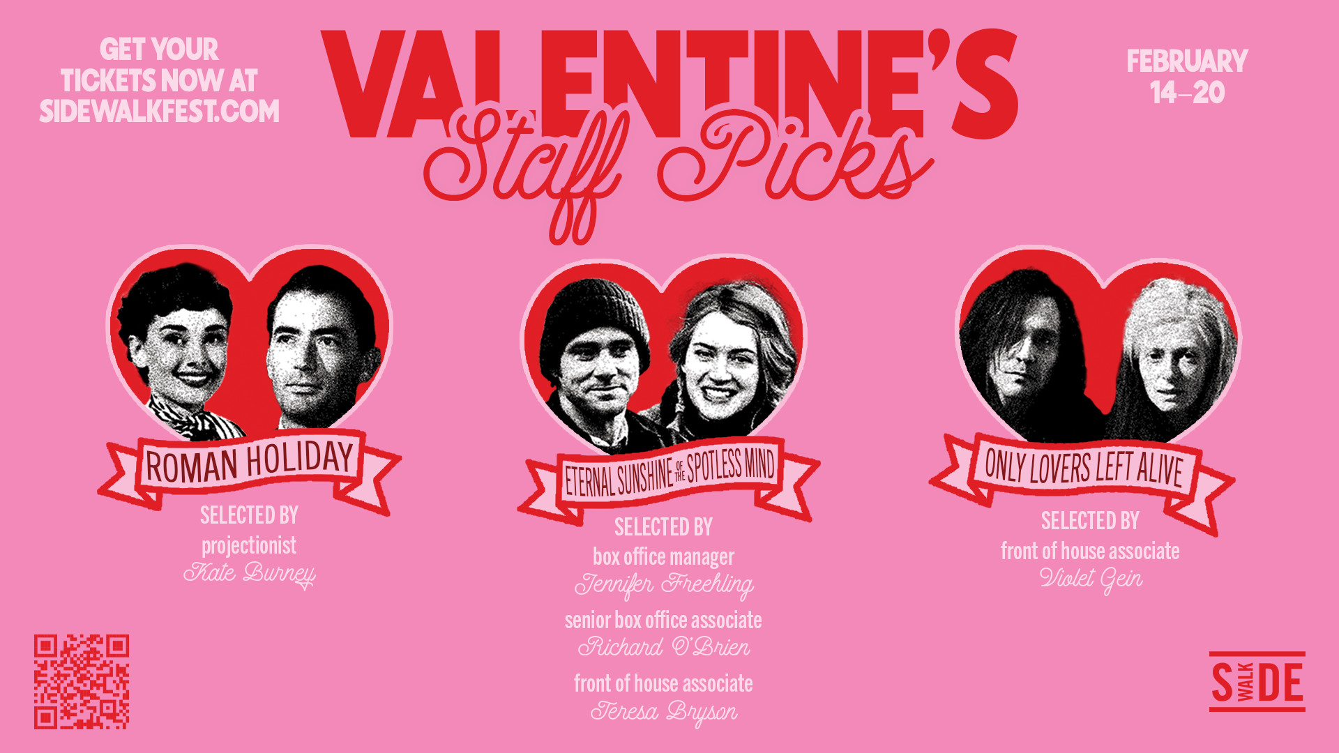 2025 Valentine’s Staff Picks Weekend