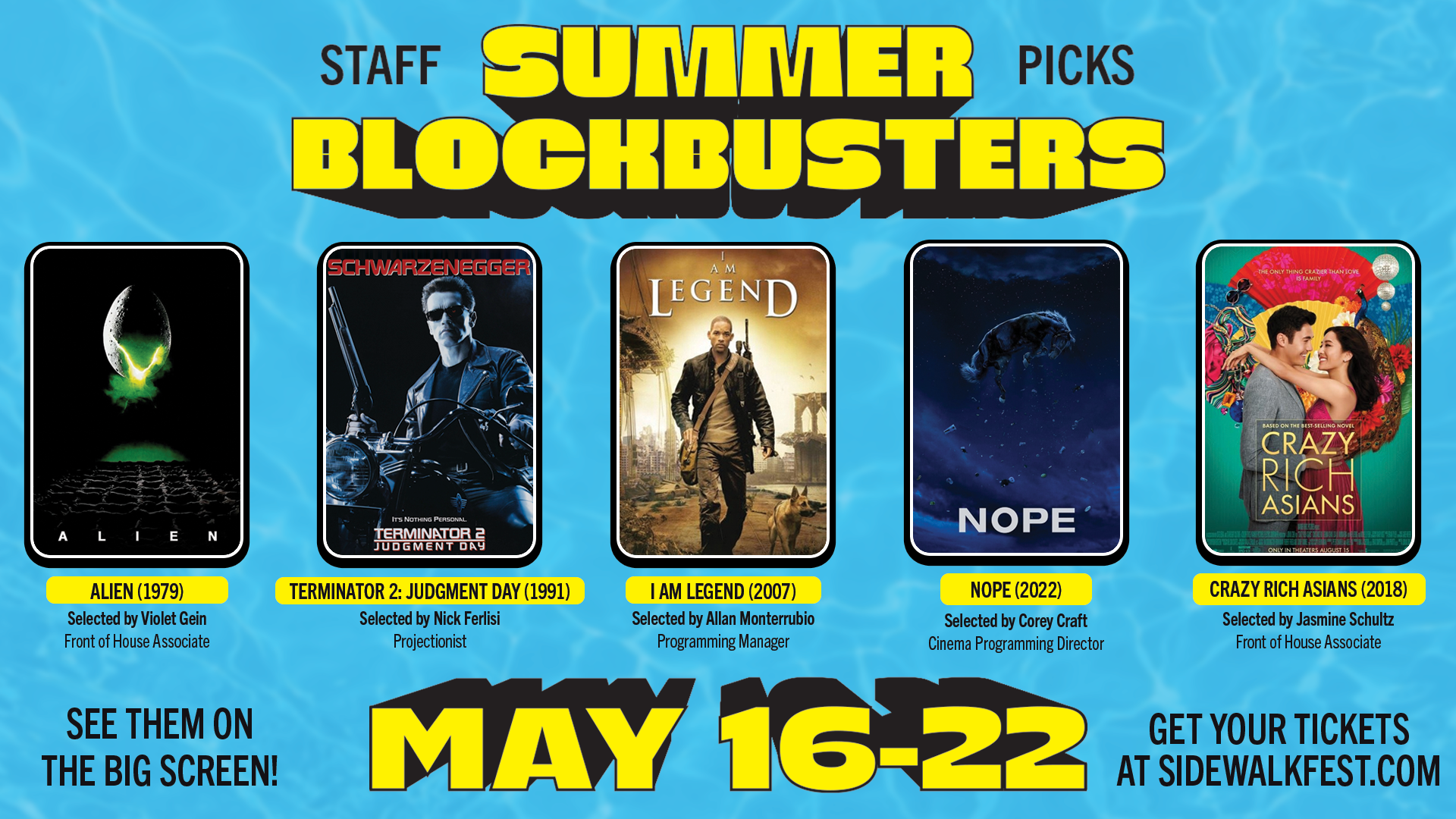Summer Blockbuster Staff Picks May 16 – 22